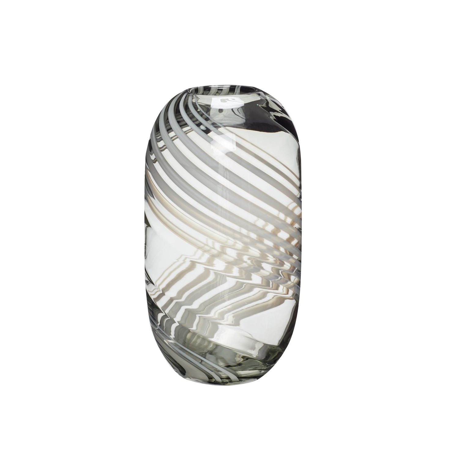 Vase Swirl Gris | Hübsch