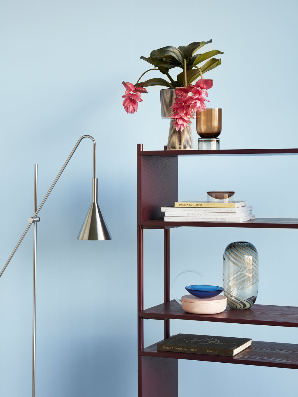 Vase Swirl Gris | Hübsch