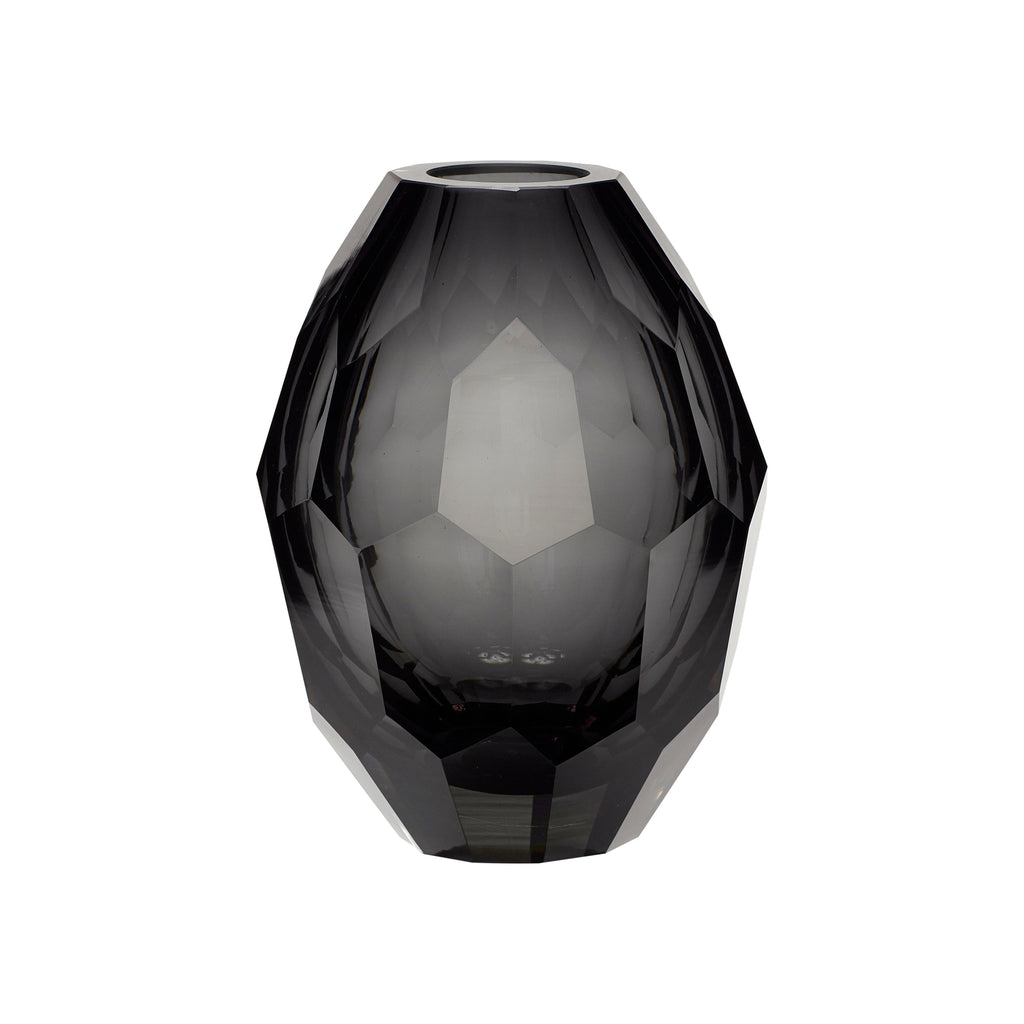 Vase Facet Gris | Hübsch