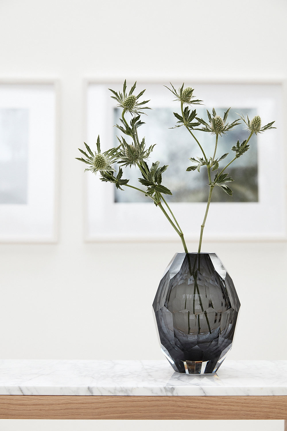 Vase Facet Gris | Hübsch