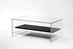 Table Basse Zen 1 - Verre Trempé et Bois
