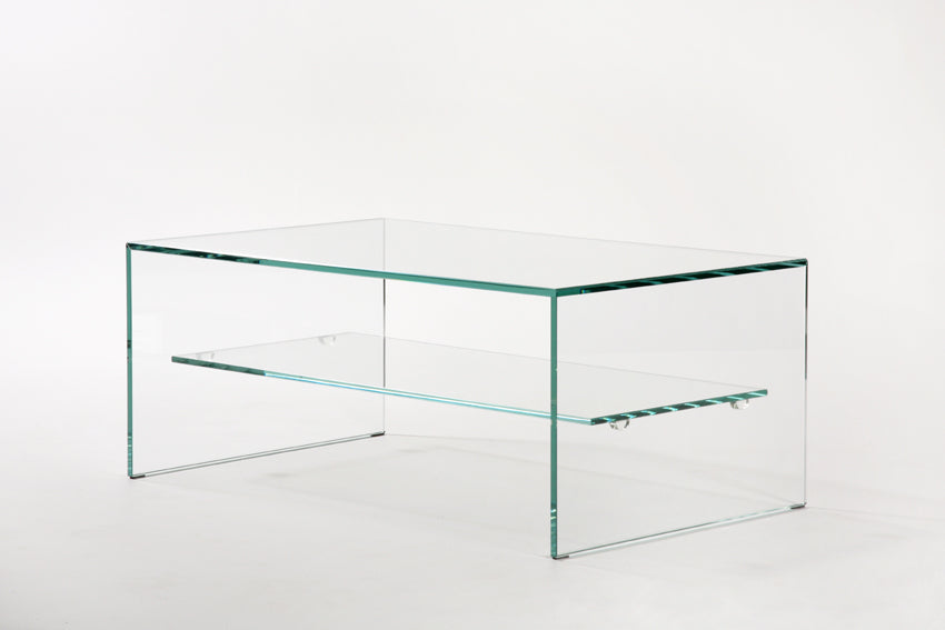 Table Basse Zen 1 - Verre Trempé Extra-clair - Adentro Studio