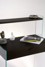 Console Bureau Zen 9 Bonheur du Jour | Verre et Bois