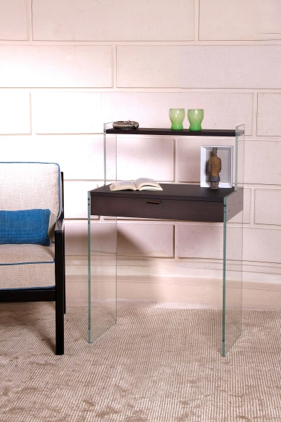 Console Bureau Zen 9 Bonheur du Jour | Verre et Bois