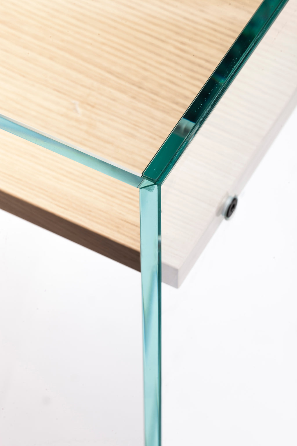 Zen 14 | Bureau Console Verre et Bois