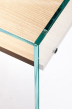 Zen 14 | Bureau Console Verre et Bois