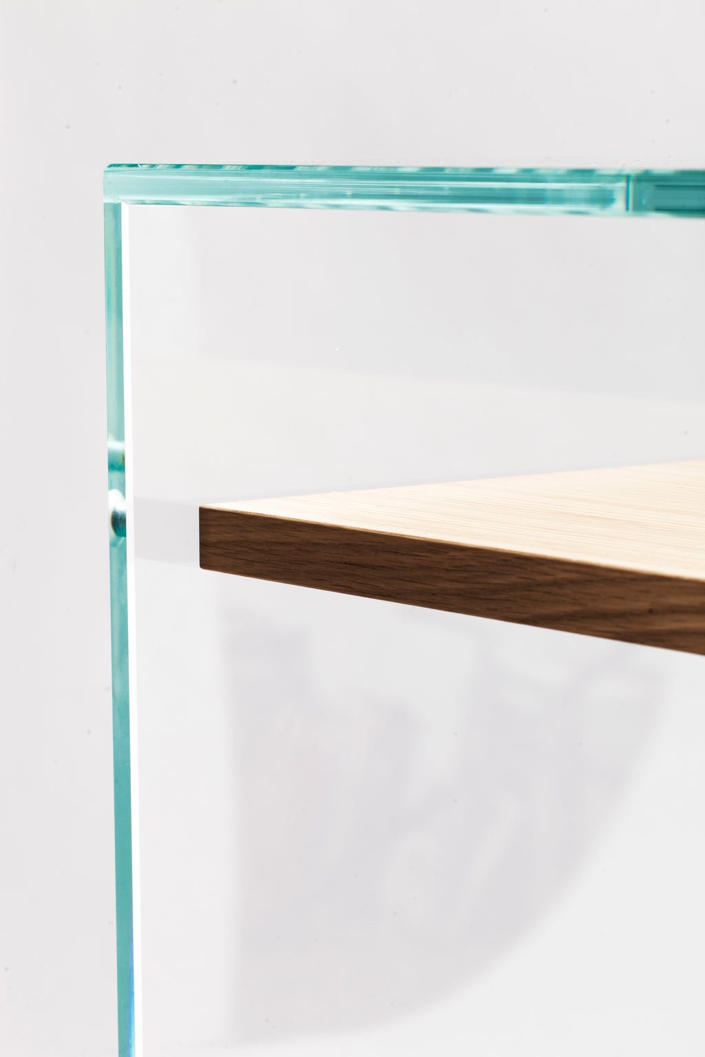 Zen 14 | Bureau Console Verre et Bois