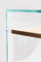 Zen 14 | Bureau Console Verre et Bois