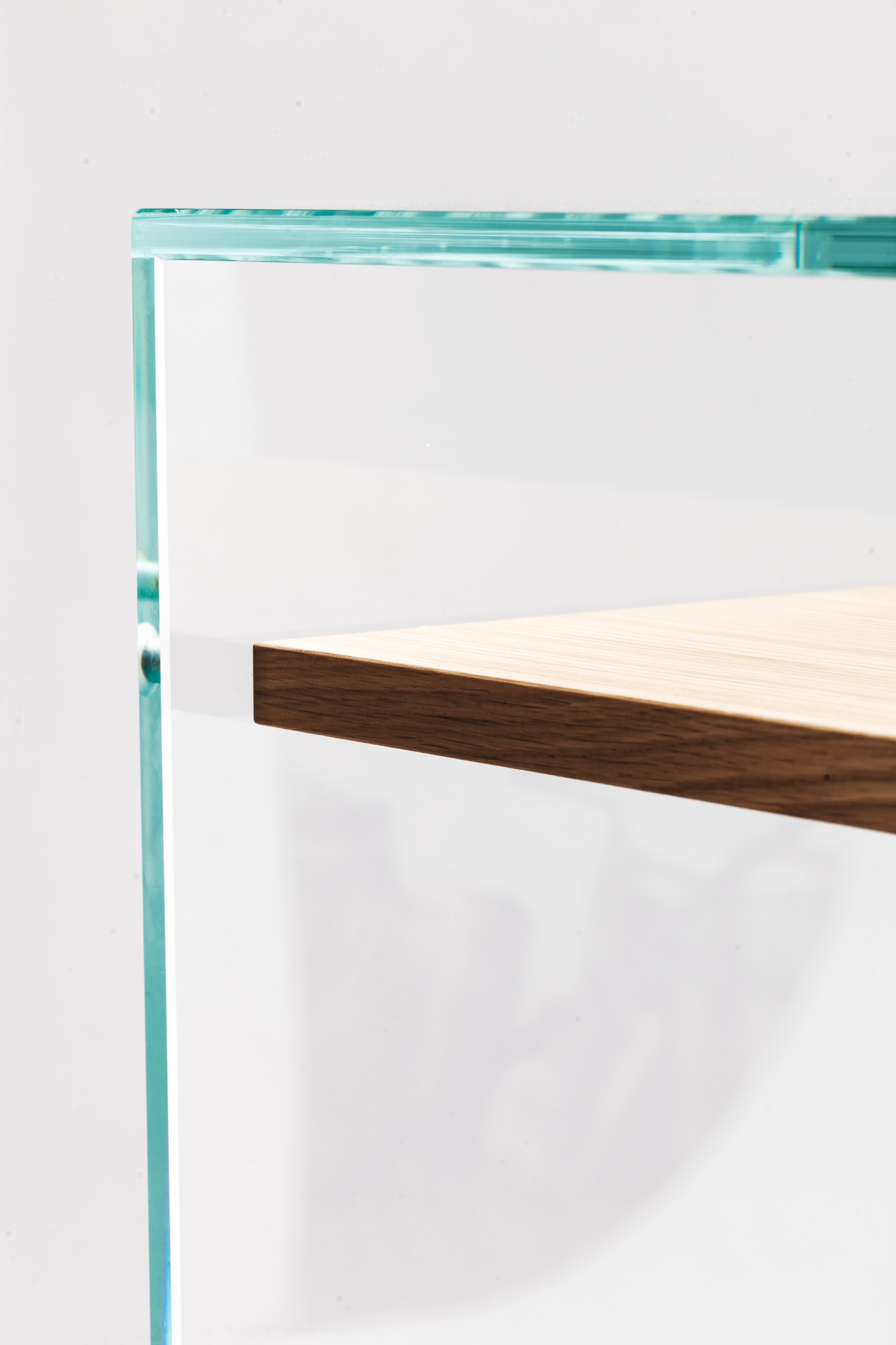 Zen 14 | Bureau Console Verre et Bois