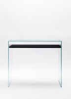 Zen 14 | Bureau Console Verre et Bois