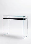 Zen 14 | Bureau Console Verre et Bois