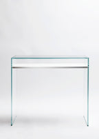 Zen 14 | Bureau Console Verre et Bois