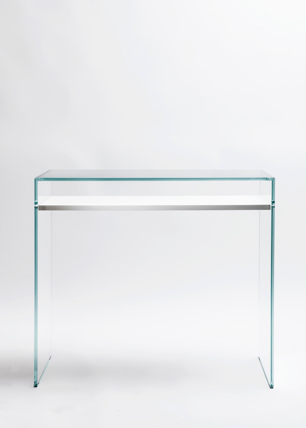 Zen 14 | Bureau Console Verre et Bois