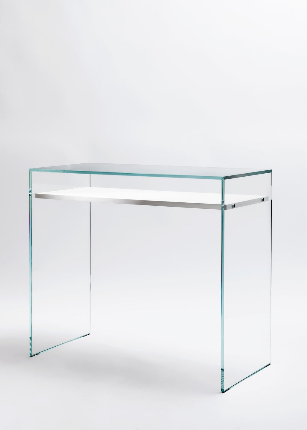 Zen 14 | Bureau Console Verre et Bois