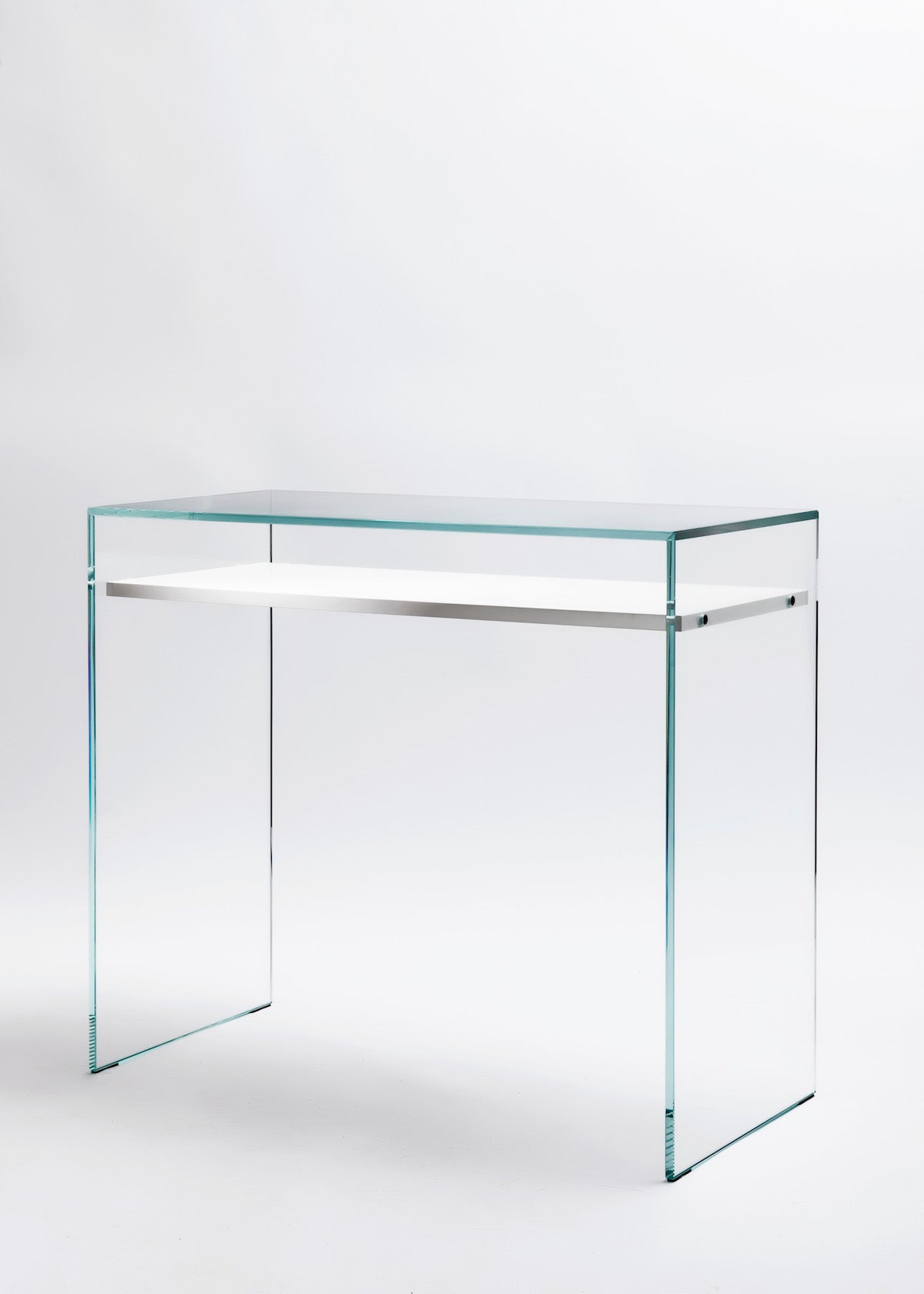Zen 14 | Bureau Console Verre et Bois