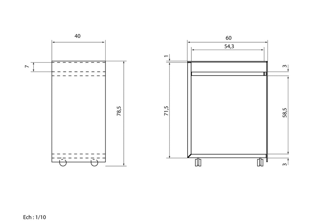 Zen 7 | Laptop - Bureau mobile Verre et Bois