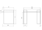 Dimensions bureau scribe Zen 8 Adentro Paris