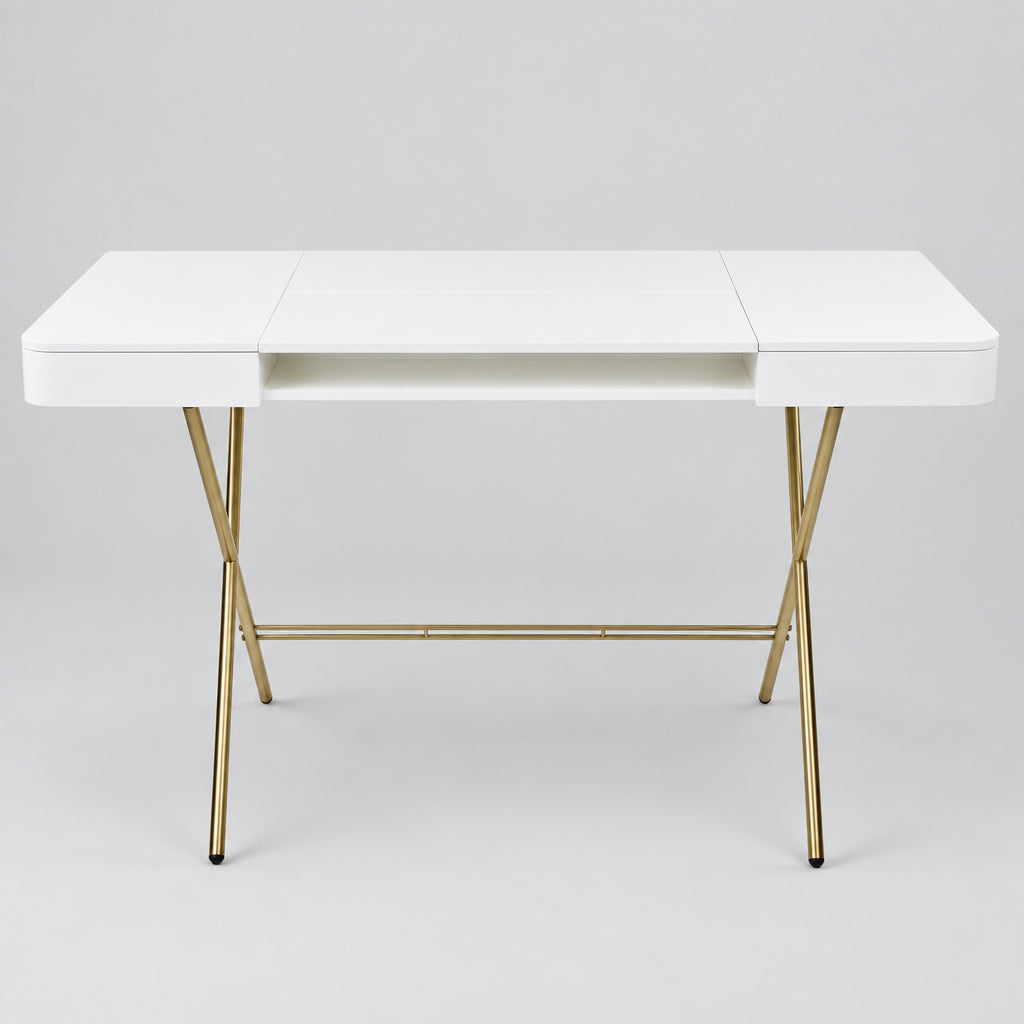 Bureau Cosimo, laqué blanc mat