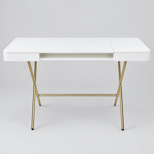 Bureau Cosimo, laqué blanc mat