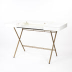 Bureau Cosimo, laqué blanc mat