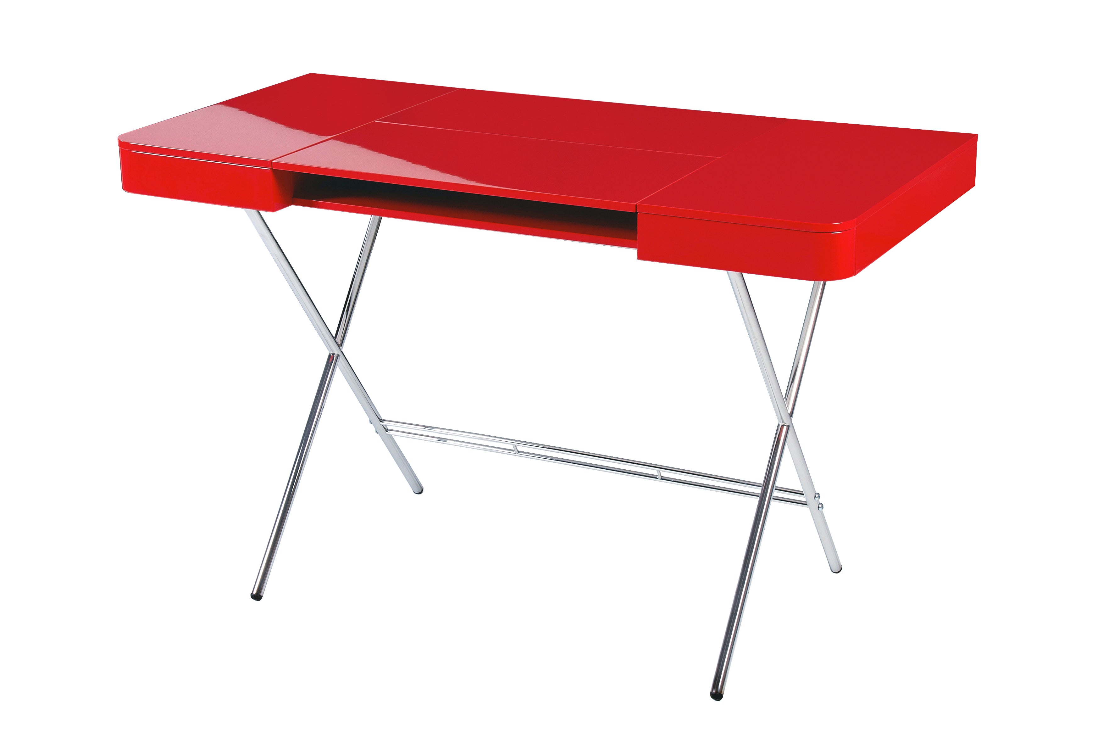 Bureau Cosimo, laqué rouge brillant | Marco Zanuso Jr