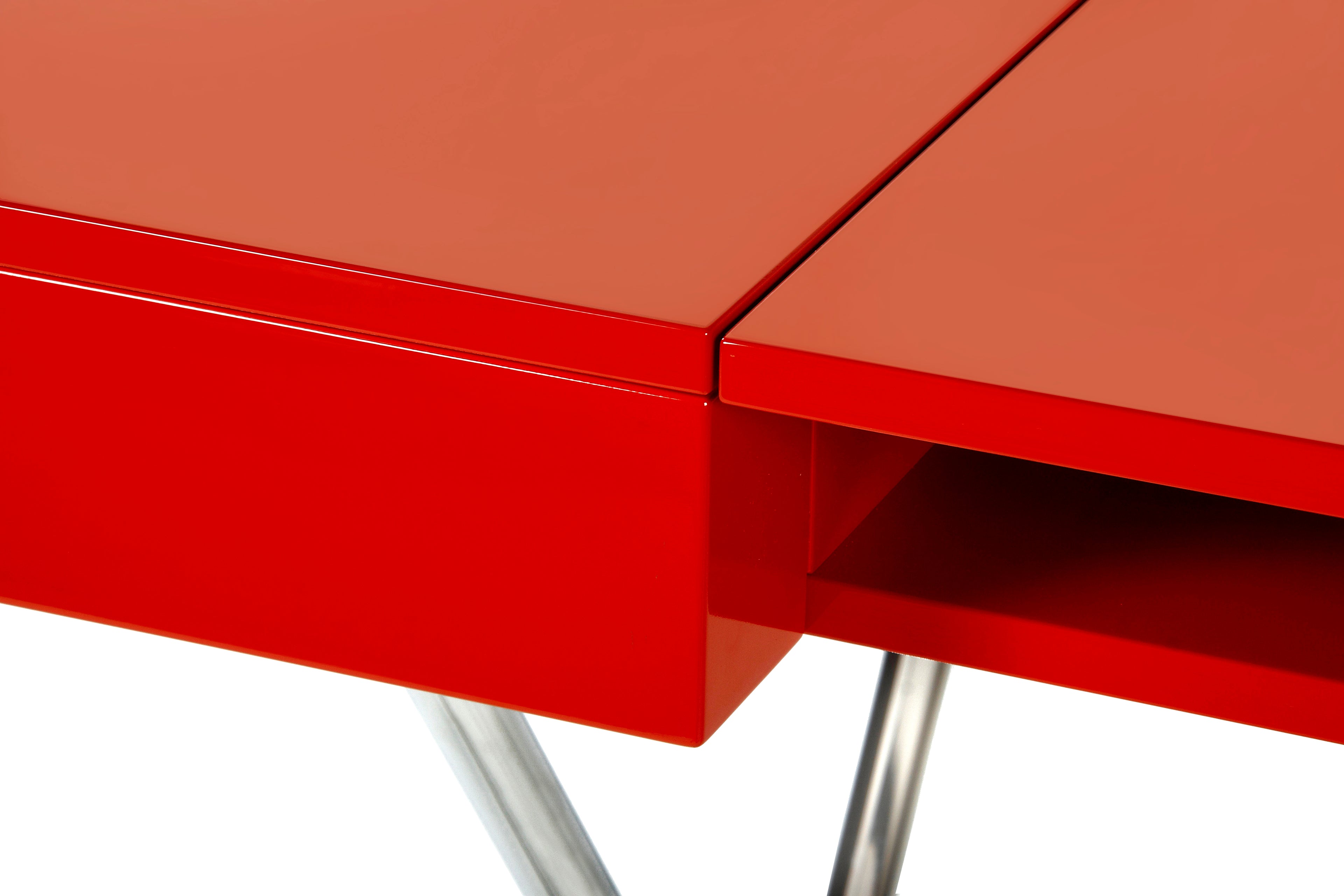 Bureau Cosimo, laqué rouge brillant | Marco Zanuso Jr