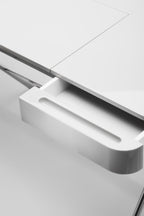 Bureau Cosimo, laqué gris brillant | Marco Zanuso Jr
