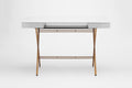Bureau Cosimo, laqué gris brillant | Marco Zanuso Jr
