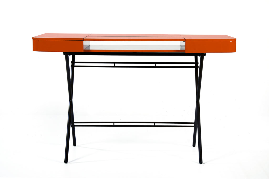 Bureau Cosimo, laqué orange brillant | Marco Zanuso Jr