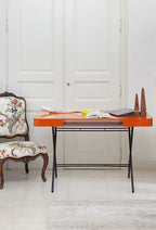 Bureau Cosimo, laqué orange brillant | Marco Zanuso Jr