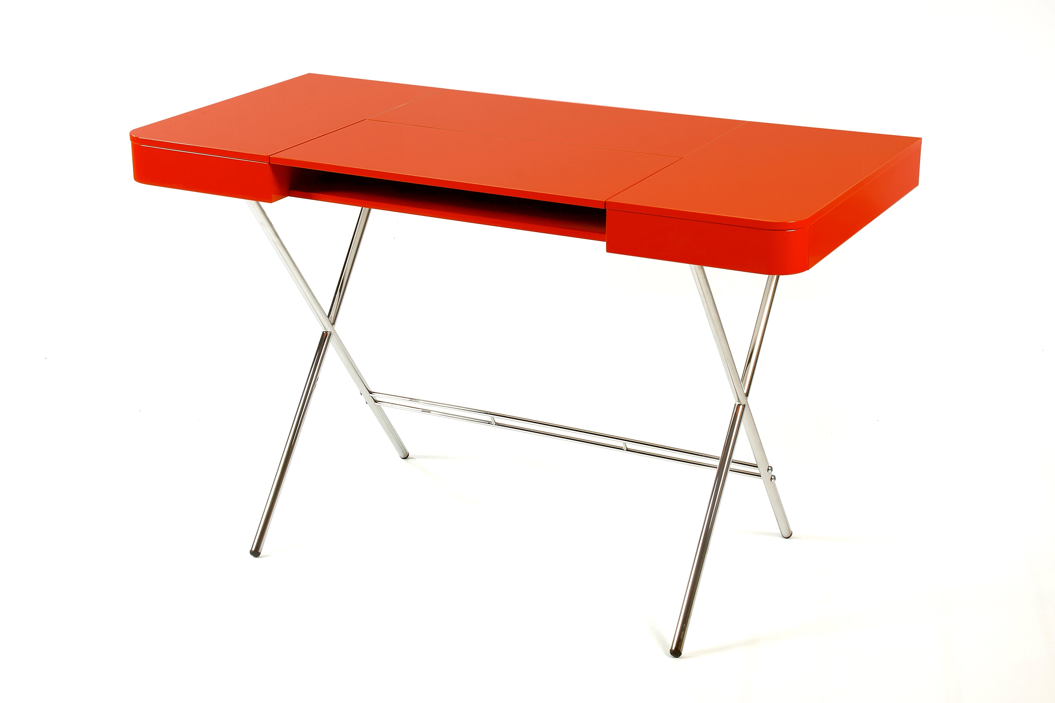 Bureau Cosimo, laqué orange brillant | Marco Zanuso Jr