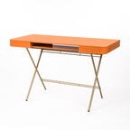 Bureau Cosimo, laqué orange brillant | Marco Zanuso Jr