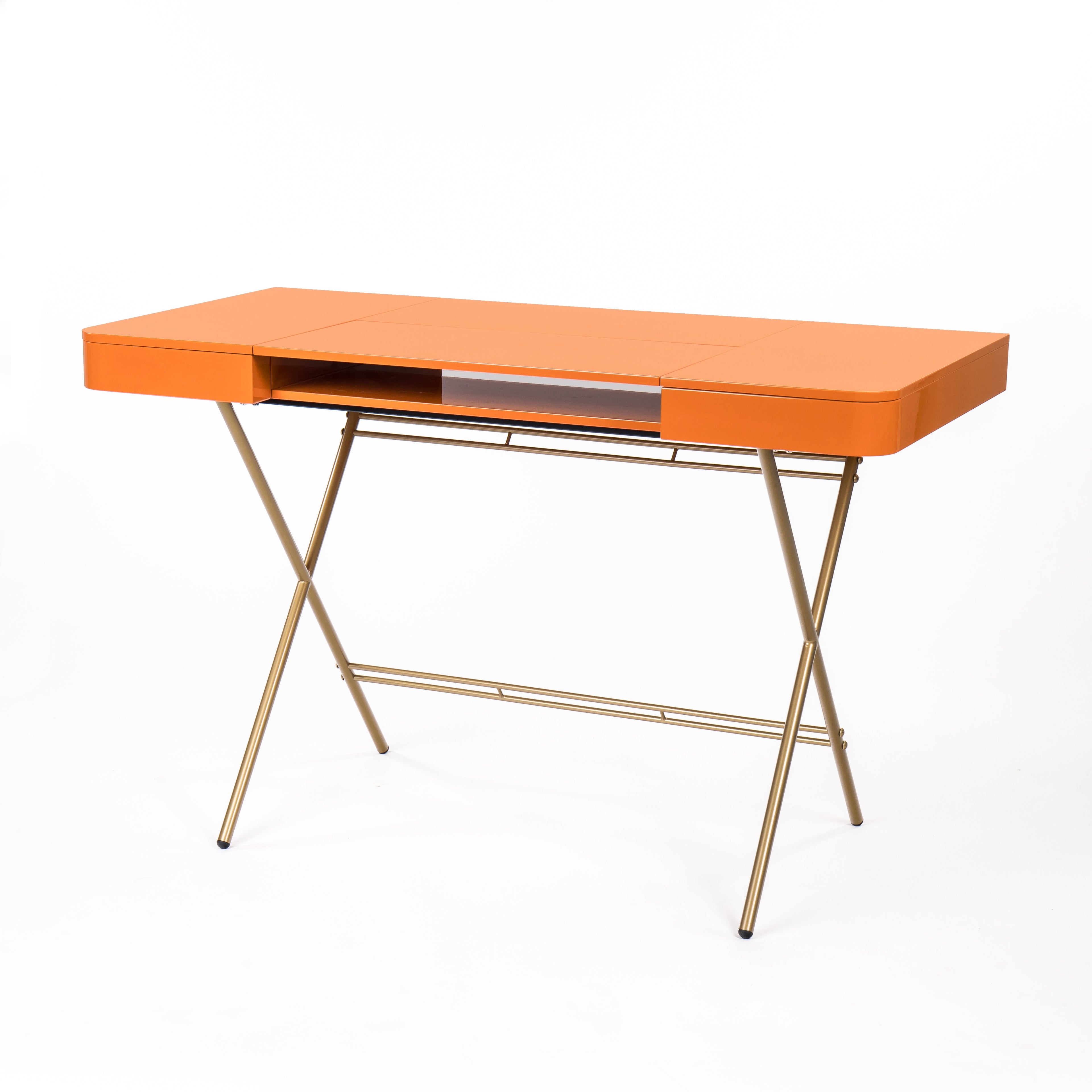 Bureau Cosimo, laqué orange brillant | Marco Zanuso Jr