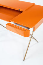 Bureau Cosimo, laqué orange brillant | Marco Zanuso Jr