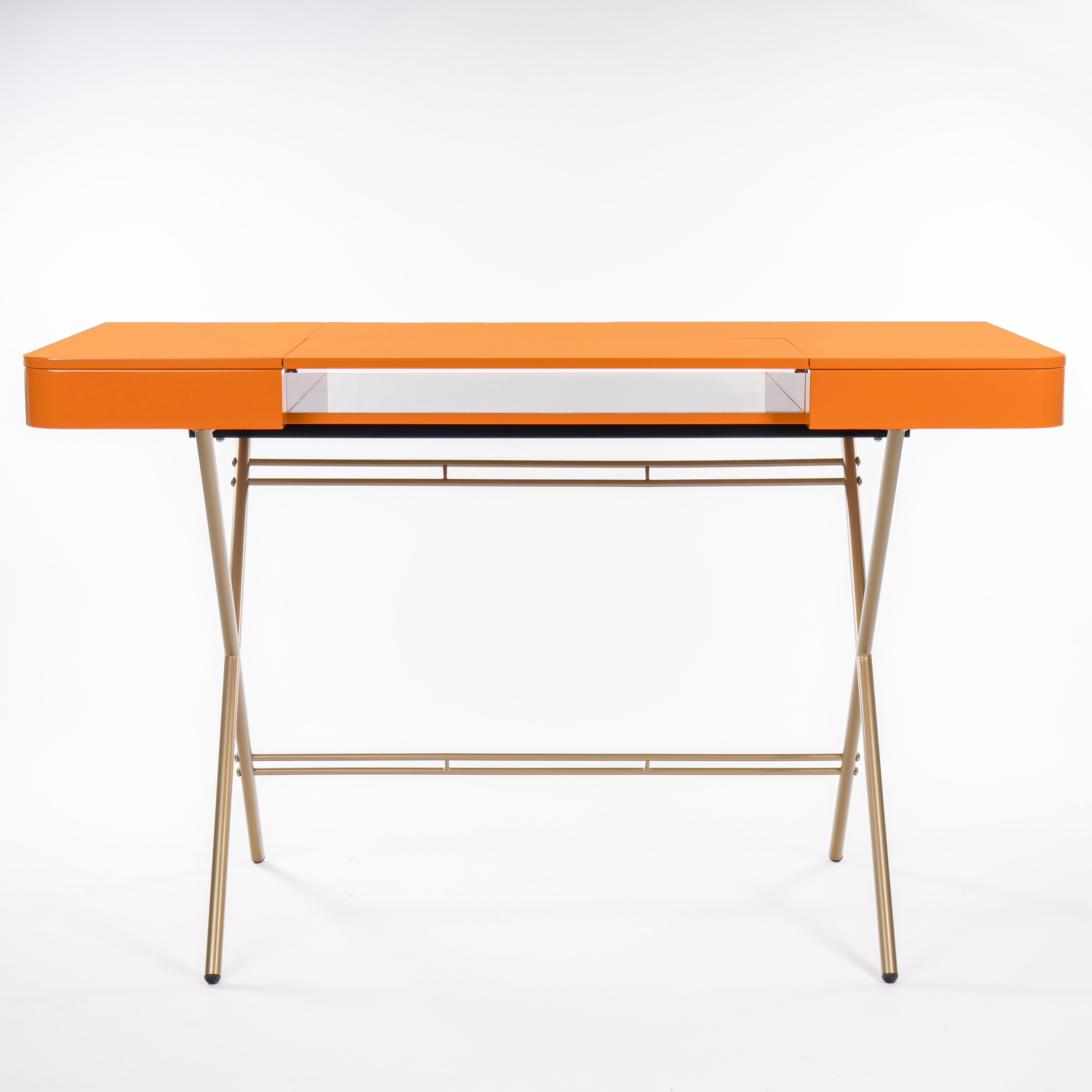 Bureau Cosimo, laqué orange brillant | Marco Zanuso Jr