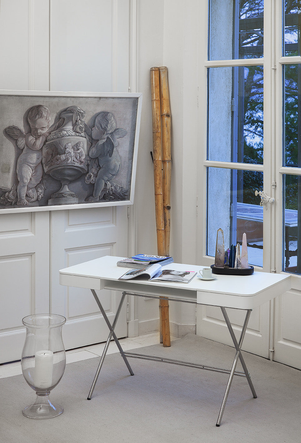 Bureau Cosimo Secrétaire - Tablette pivotante et tiroirs - Marco Zanuso Jr