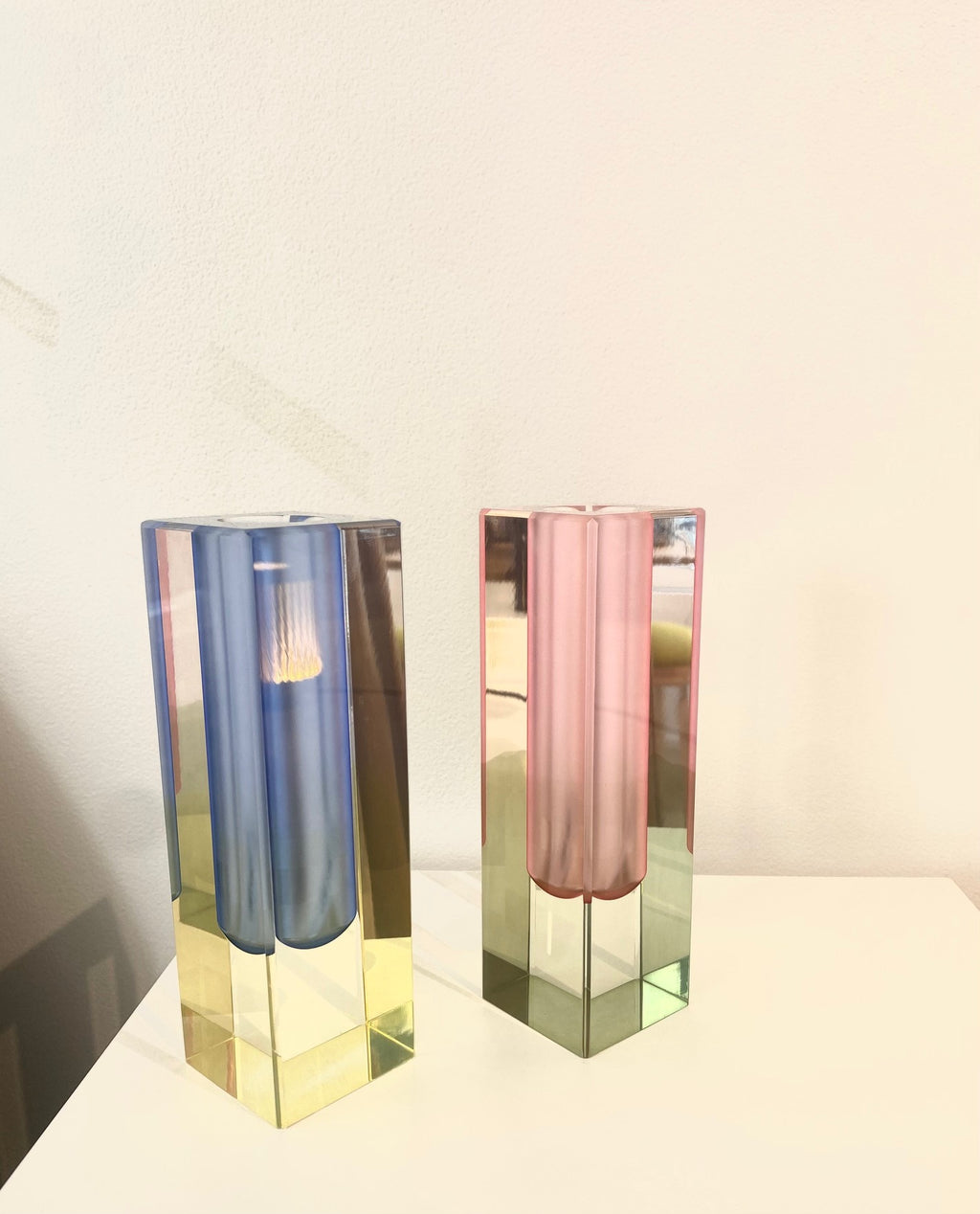 Soliflore Transparent Coloré | Design Épuré