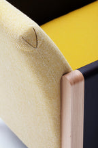 Fauteuil Resident | Hêtre massif, Cuir et Laine