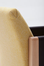 Fauteuil Resident | Hêtre massif, Cuir et Laine