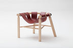 Fauteuil Ninna - Frêne massif tourné et Cuir - Design Carlo Contin