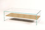 Table Basse Zen 1 - Verre Trempé et Bois