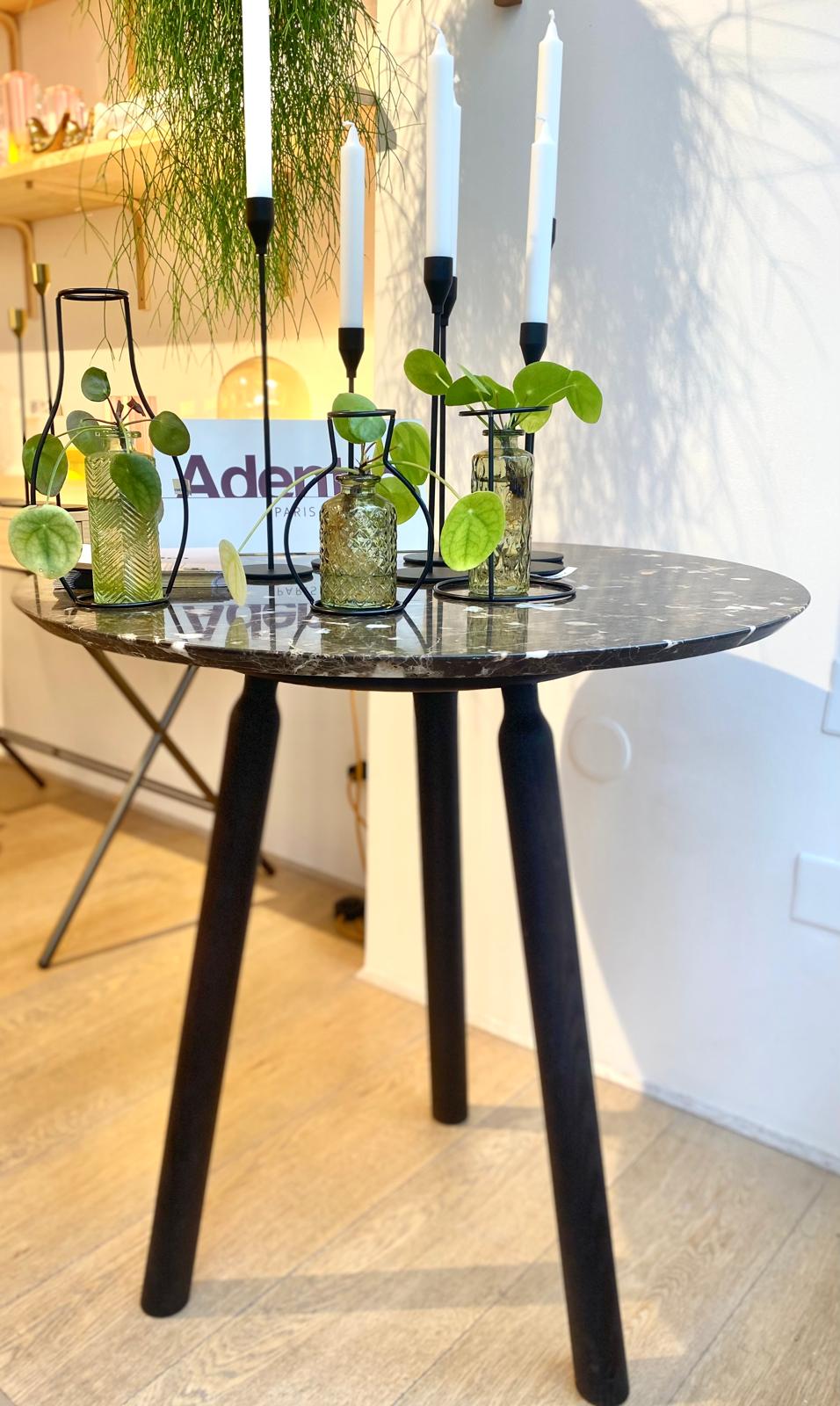 Guéridon Ninna | Frêne massif et Marbre