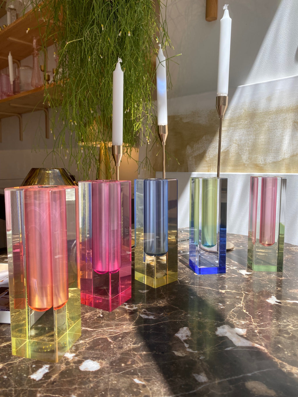 Soliflore Transparent Coloré | Design Épuré