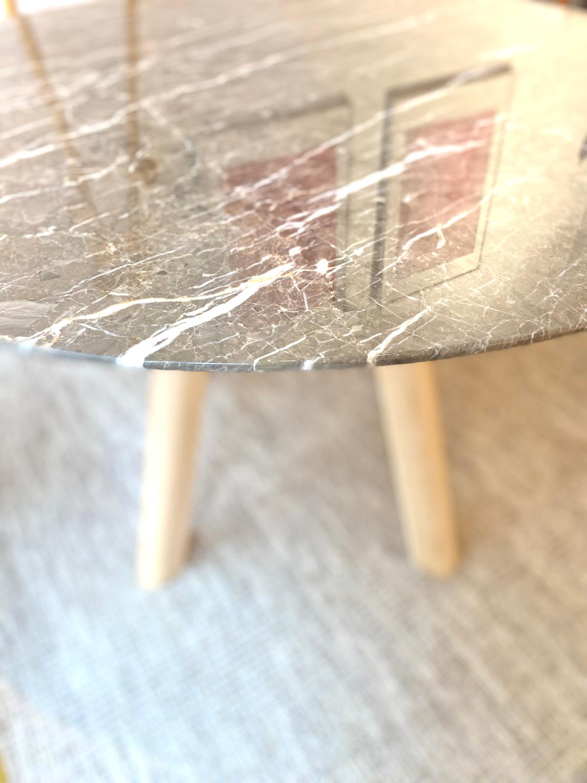 Table Stresa | Frêne massif et Marbre