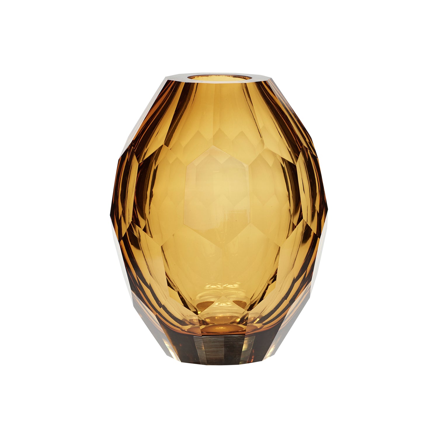 Vase Facet Ambre | Hübsch
