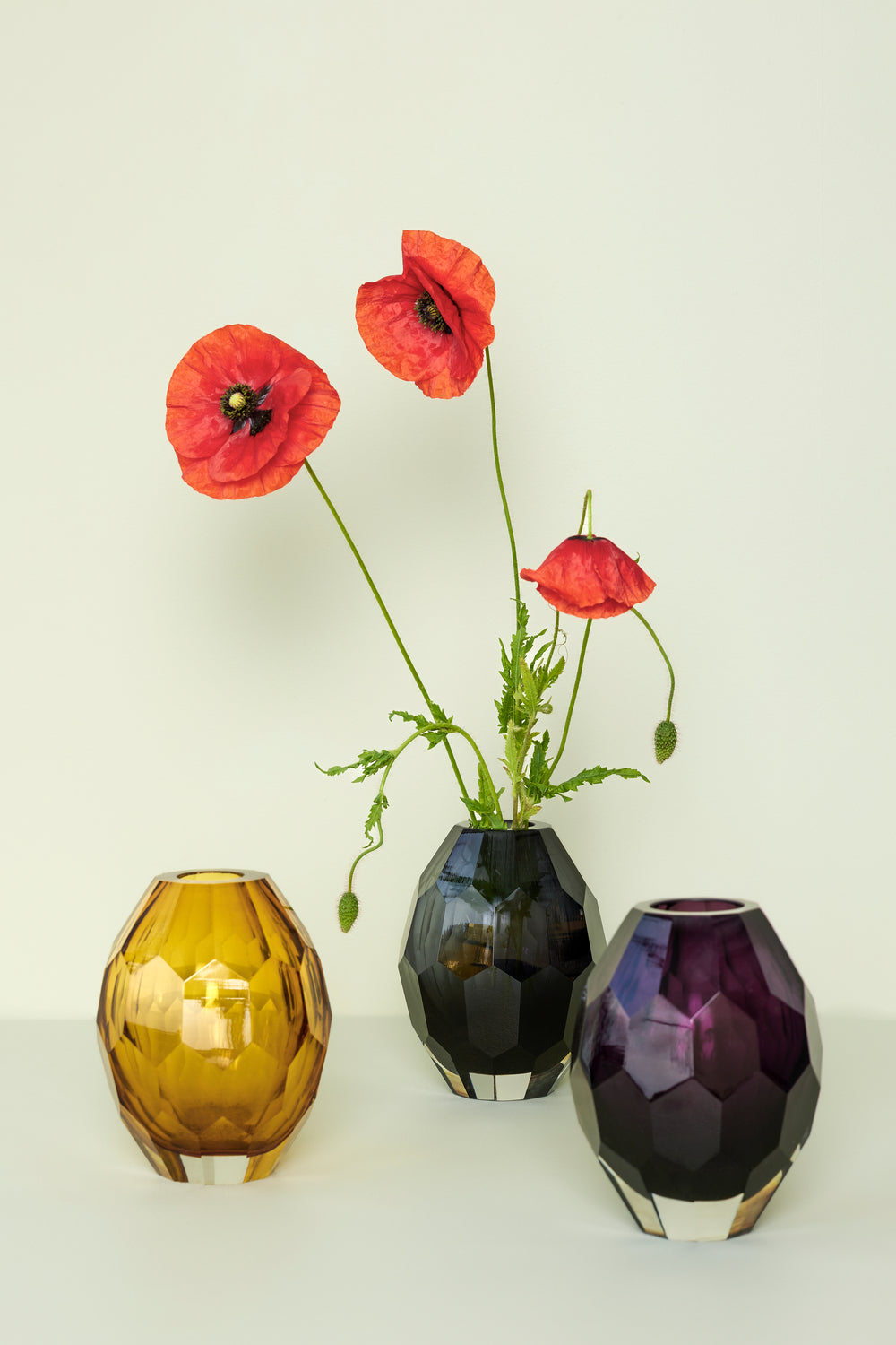 Vase Facet Ambre | Hübsch